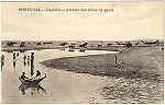 SN - PORTUGAL - Espinho-Arrasto das r�des de pesca - Editor Alberto Malva, Rua Madalena, Lisboa - SD - Dim. 8,6x13,7 cm. - Col. Jaime da Silva (Circulado em 1920).