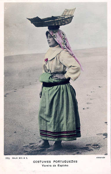 N� 229 - Portugal. Espinho. Vareira de Espinho - Editor Emilio Biel, Porto - Dim. 14x9 cm. - Col. M. Chaby