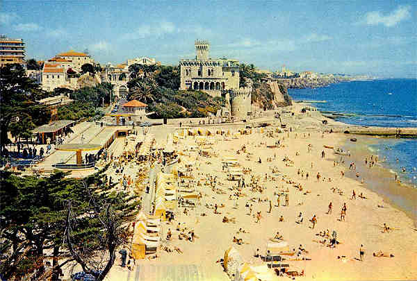 N.� 1023 - PORTUGAL Praia do Estoril - Fotografado e impresso por J. Arthur Dixon Ld�, Inverness, Scotland - S/D - Dimens�es: 14,6x10,9 cm. - Col. HJCO (1967)