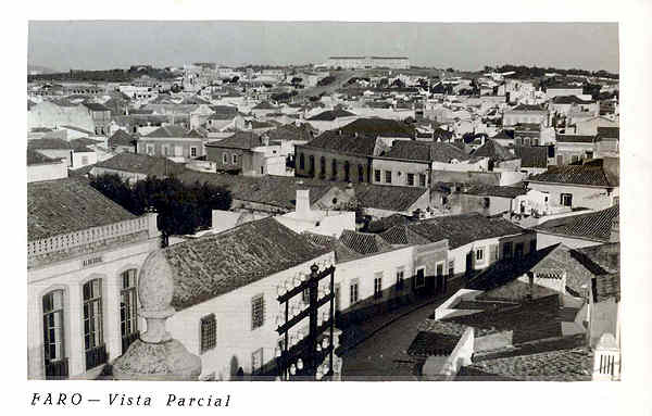 SN - FARO. Vista parcial - Edi��o da Tipografia Serafim, Faro - (Cerca de 1955) - Dim. 14x9 cm. - Col. A. Monge da Silva.
