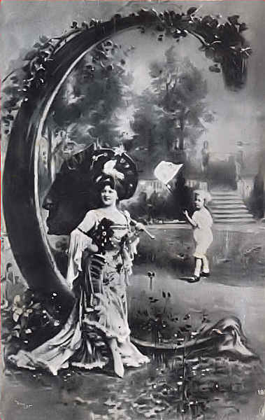 SN - Letra C - Edi��o an�nima - Desenho P Mar� Gr - Dim. 12,9x8,1 cm - Col. Am�lcar Monge da Silva (cerca de 1900)