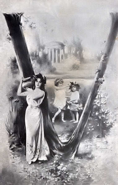 SN - Edi��o an�nima - Desenho P Mar� Gr - Dim. 12,9x8,1 cm - Col. Am�lcar Monge da Silva (cerca de 1900)