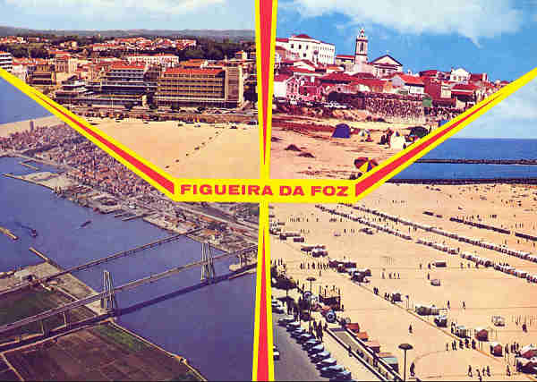 N� 2051A - FIGUEIRA DA FOZ, Vistas v�rias - Editor Centro de Caridade Nossa Snra do Perp�tuo Socorro, Porto - 1990 - Dim. 15,1x10,5 cm - Col. A. Monge da Silva