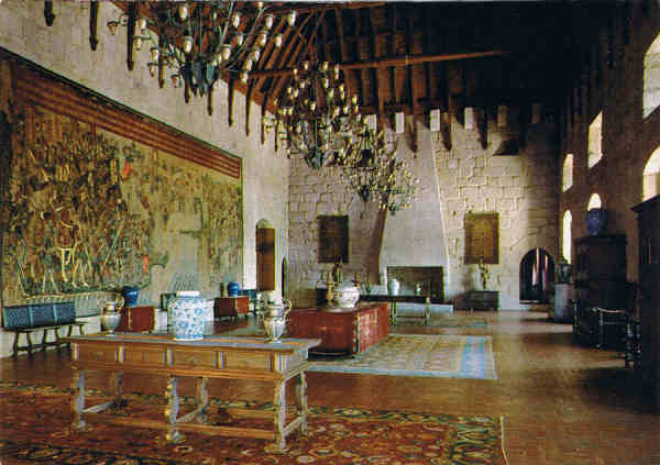 N.� 263 - GUIMAR�ES (Portugal) Pa�o dos Duques. Sal�o Nobre - Colec��o Passaporte (LOTY)- TEL.572850-LISBOA - SD - Dim. 14,6x10,3 cm - Col. F�tima B�ia (1985)