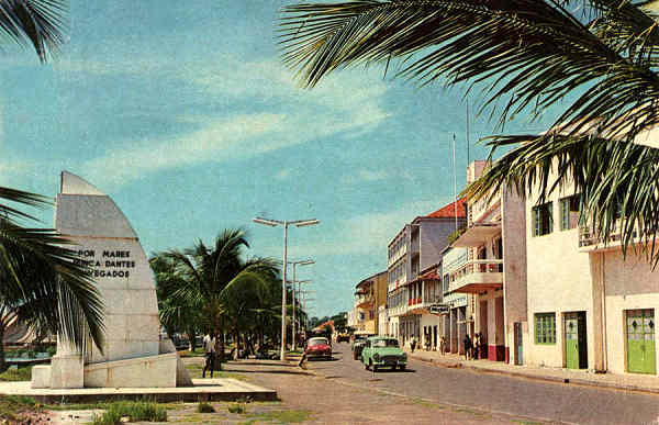 N.� 137 - Avenida Marginal - BISSAU - Ed. Foto Serra - Dimens�es: 14x9 cm. - Col. Ant�nio Bodas (1966)
