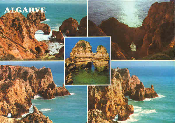 N� 399 - LAGOS. Ponta da Piedade - Edi��o Francisco MAS, Lda, Amadora - Dim. 15x10,5 cm - Col. Am�lcar Monge da Silva