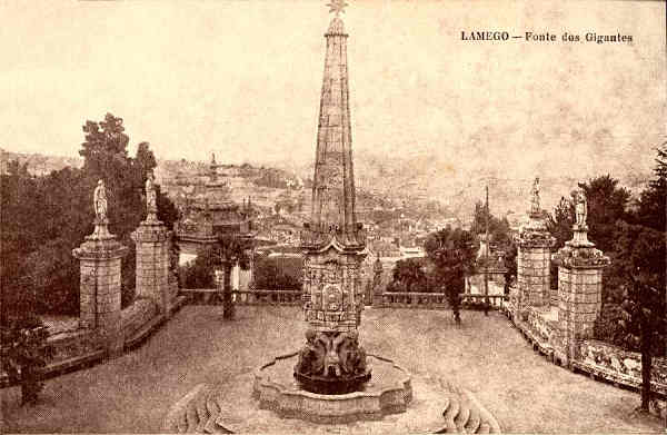 S/N - Lamego-Fonte dos Gigantes - Edi��o Manuel Queiroz - S/D - Dimens�es: 14x9 cm. - Col. Aur�lio Dinis Marta.