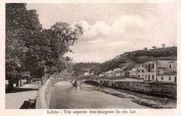 S/N - LEIRIA-Um aspecto  das Margens do Liz - Editor: Comiss�o de Iniciativa - (Circulado em 31/8/1933) - Dimens�es: 14x10 cm. - Col. R. Gaspar.