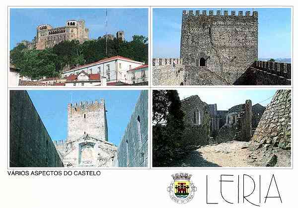 N.� 17 - LEIRIA-Portugal V�rios aspectos do Castelo - Edi��o da Regi�o de Turismo de Leiria, Rota do Sol - S/D - Dimens�es: 15x10 cm. - Col. R. Gaspar.