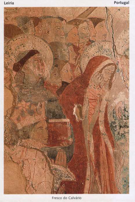 S/N - LEIRIA-Portugal Igreja de S.Francisco. Fresco do Calv�rio - Editor Fotografia de Ant�nio Sequeira. Imagens gratuitamente cedidas pela RTL.F - S/D - Dimens�es: 11x16 cm. - Col. R. Gaspar.