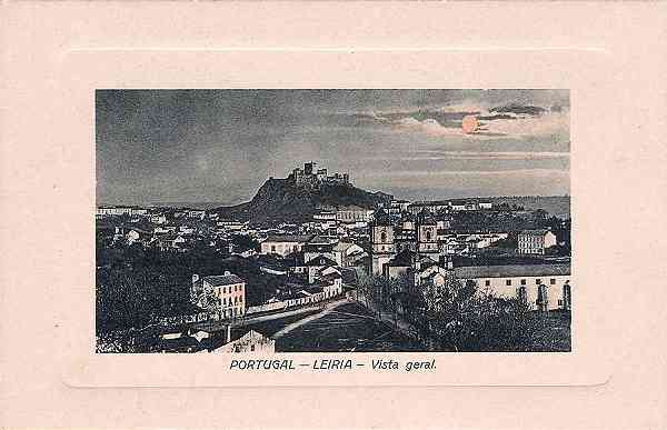 S/N - Portugal-Leiria Vista geral - Editor Alberto Malva, 1915 - Dimens�es: 13,8x9,2 cm. - Col. Miguel Chaby.