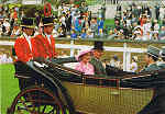 W10 - Royal Ascot  H.M. The Queen and Prince Philip - Ed. Thomas & Benacci Lda. London Tel.(01)4032835 RIALTO Printed in Italy - SD - Dim. 14,7x10,2 cm - Col. Manuel B�ia (1986)