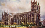A1 - London, Westminster Abbey - Reedi��o de Valentine & Suns em 1951 - Dim. 13,9x8,8 cm - Col. Am�lcar Monge da Silva (cerca de 1910)