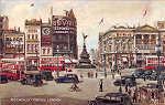 A51 - London, Piccadilly Circus - Reedi��o de Valentine & Suns em 1951 - Dim. 13,9x8,8 cm - Col. Am�lcar Monge da Silva (cerca de 1920)