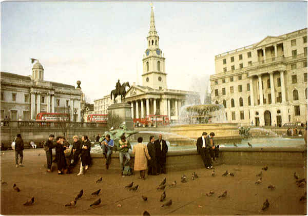 L28 - LONDON: Trafalgar Square - Ed. Nutshell Cards Ltd 01- 8714202 Printed in England Photography by Dick Scoones - SD - Dim. 15x10,2 cm - Col. Manuel B�ia (1986)