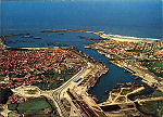 N� 22 - MATOSINHOS e o seu porto, vista a�rea - Edi��es Neves Silva - SD - Dim. 147x106 mm - Col. Gra�a Maia