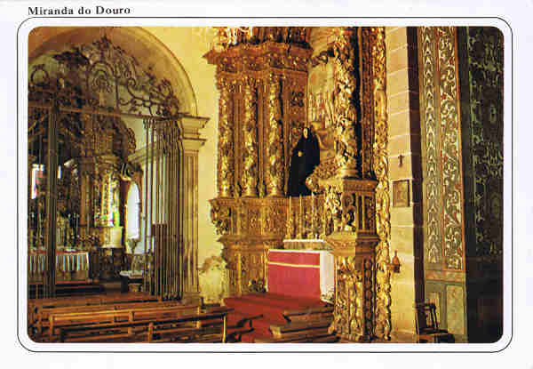 N.� 1643 - MIRANDA DO DOURO - Portugal  Interior da Catedral - Ed. �NCORA RAN Tel.670192-661514 COLE��O ESPECIAL - SD - Dim. 15x10,5 cm - Col. Manuel B�ia (2003)