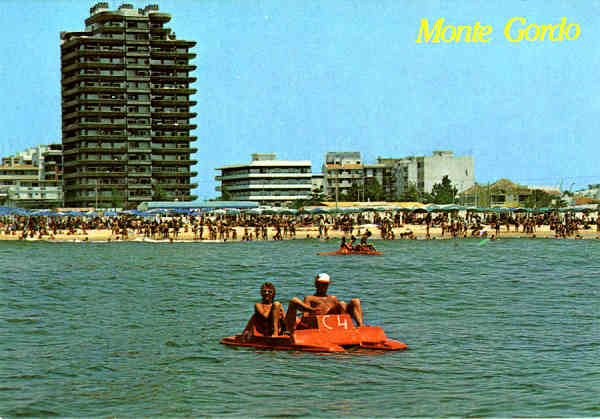 N.� 1129 - MONTE GORDO Algarve Ed. Artes Gr�ficas - SD - Dim. 15x10,5 cm. - Col. Mario Silva.