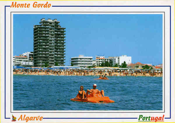 N.� 1129 - MONTE GORDO Algarve Ed. Artes Gr�ficas - SD - Dim. 15x10,5 cm. - Col. Mario Silva.