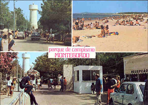 N� 763 - MONTE GORDO. Parque de Campismo - Edi��o Francisco M�s,, Amadora - Dim. 15x10,5 cm - Col. A. Monge da Silva