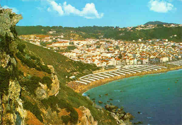 N.� 393 - NAZAR� (Portugal) Vista Parcial - Colec��o D�LIA - S/D - Dimens�es: 15,2x10,5 cm. - Col. HJCO (Circulado em 1971)