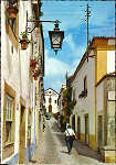 N� 342 - OBIDOS-Portugal - Rua com flores, como todas as ruas - Ed. Supercor, Ancora, Distr. por RAN, Lx - SD - Dim. 148x104 mm - Col. Gra�a Maia