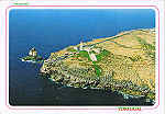 N.� 2520 - PENICHE - Portugal  Vista do Farol e da Nau dos Corvos - Ed. RAN Tel.670192-661514 �NCORA COLE��O ESPECIAL - SD - Dim. 15x10,5 cm - Col. Manuel B�ia (1990).