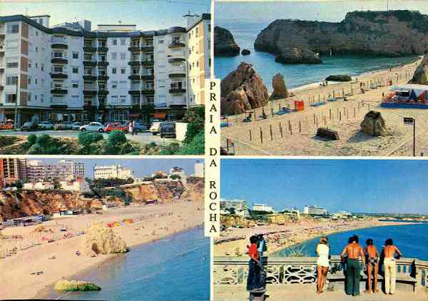 N.� 120/1 - Praia da Rocha-Algarve-Portugal - Edi��o Francisco Mas, Lda -  S/D - Dimens�es: 14,7x10,3 cm. - Col. Gra�a Maia