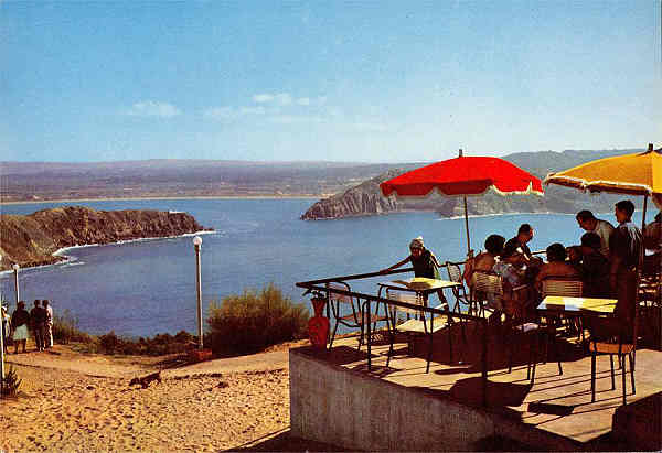 N.� 750 - S. MARTINHO DO PORTO (Extremadura-Portugal) Ante-porto e entrada � Concha de S. Martinho - Colec��o Passaporte (LOTY), Tel. 52850 Lisboa - S/D - Dimens�es: 14,9x10,3 cm. - Col. HJCO (Circulado em 1968)