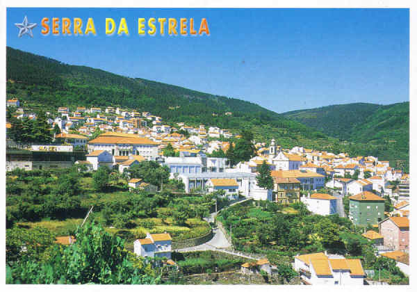 061- SEV-0037 SERRA DA ESTRELA (PARQUE NATURAL) Beira Alta PORTUGAL Vista parcial de Manteigas - Ed. GRAFIPOST - Editores e Artes Gr�ficas,Lda - TEL.:214342080 FILIAL-LOUL� - 2006 - Dim. 15x10,5 cm - Col. Manuel B�ia (2010).