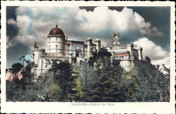 N� 134 - SINTRA. Pal�cio da Pena - Colec��o DULIA - SD - Dim. 13,8x9,1 cm - Col. A. Monge da Silva
