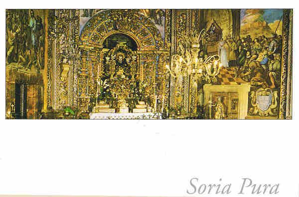 N.� 174 SORIA. Ermita de San Saturio. Altar del Santo - Ed. PAPEL PILUCA - Tel. 915 001 882 - S/D - Dim. 15x10,4 cm - Col. Manuel B�ia (2009).