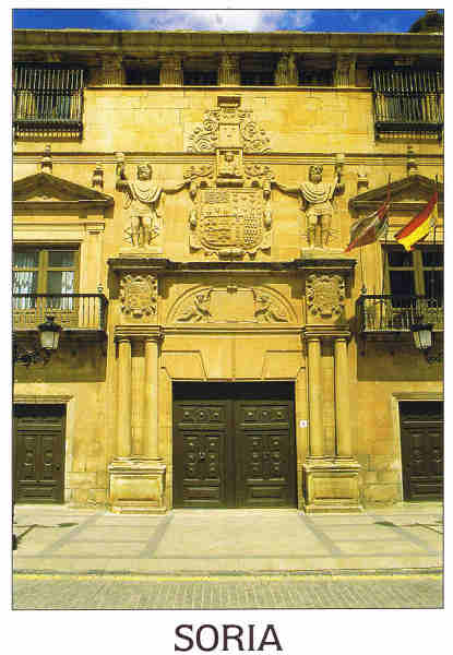 N.� 213 - Soria. Palacio de los Condes de G�mara. Portada - Ed. PAPEL PILUCA - Tel. 915 001 882 - S/D - Dim. 10,4x15 cm. - Col. Manuel B�ia (2009).