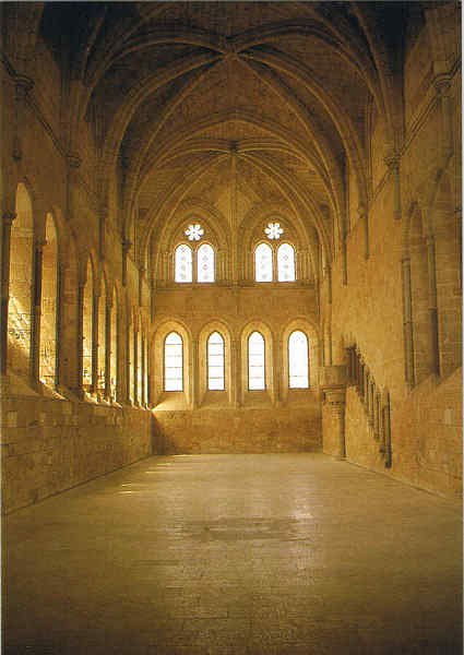 N.� 264 SORIA. Santa Maria de Huerta. Refectorio. - Ed.PAPEL PILUCA - Tel. 915 001 882 - S/D Dim. 10,4x15 cm. - Col. Manuel B�ia (2009).