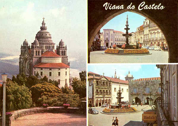 N.� 351 - (PORTUGAL) Viana do Castelo - Edi��es Lusocolor, Arcos de Valdevez - S/D - Dimens�es: 14,9x10,5 cm. - Col. Manuel B�ia (D�cada de 1960).