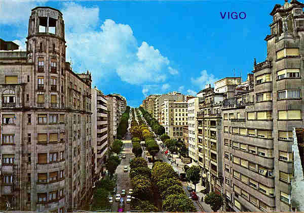 N.� 149 - VIGO: Avenida del General�ssimo - Edi��o ARRIBAS, Zaragoza - S/D - Dimens�es: 14,9x10,4 cm. - Col. Gaspar Albino (1960).