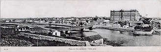 N.� 19 - Praia de Vila do Conde, vista geral - Editor desc. - Dim. 282x92 mm - Carimbo postal 08JAN1908 - Col. A. Monge da Silva