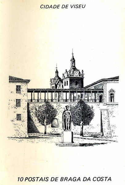 Capa da s�rie de 10 postais em desenho a pena de Jorge Braga da Costa - Edi��o JLNA - SD - Col. A.Monge da Silva