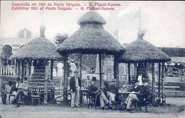 N� 40 - S�O MIGUEL. Ponta Delgada, Exposi��o em 1901 - Edi��o Cervejaria Pereira, Largo da Matriz, 65 - Dim. 13,8x8,8 cm - Col. A. Monge da Silva (cerca de 1901)