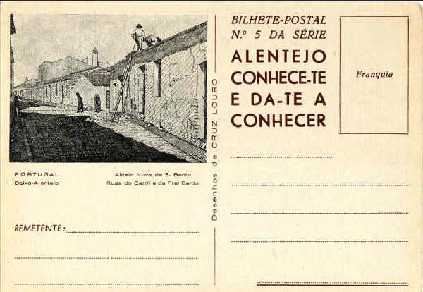 N� 5 - ALDEIA NOVA DE S�O BENTO- Edi��o FRANCISCO DA CRUZ LOURO - SD - Dim. 14,8 x 10,5 cm. - Col. A. Monge da Silva