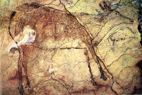 N� 1154 - Cuevas de Altamira. Cierva - Foto J. Adolfo,Torrelavega - Dim. 15,1x10,6 cm - Col. Am�lcar Monge da Silva