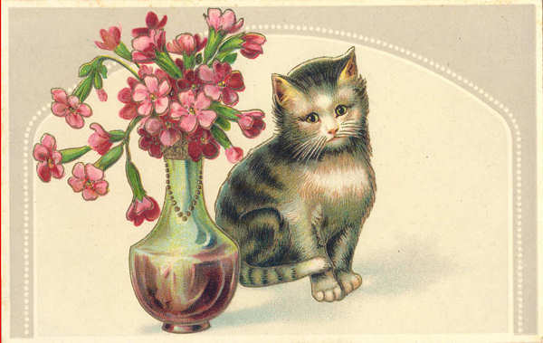 Serie 2610 H - Postal com dourados em relevo de cerca de 1910 - Editor SB - Dim. 13,8x8,7 cm - Col. Am�lcar Monge da Silva (cerca de 1910)