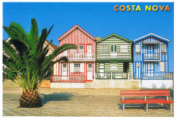 N� 65 AVR - COSTA NOVA (�LHAVO) Casas t�picas - Aveiro - Costa de Prata - PORTUGAL - ATLANTICPOST - Publicidade e Artes Gr�ficas, Lda LOUL� - 2006 - Dim. 15,1x10,5 cm. - Col. F B�ia.