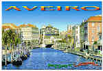 N� 108 AVR - AVEIRO Canal Central, Centro da Cidade - Costa de Prata - PORTUGAL - ATLANTICPOST - Publicidade e Artes Gr�ficas, Lda LOUL� - 2006 - Dim. 15x10,5 cm - Col. F�tima B�ia.