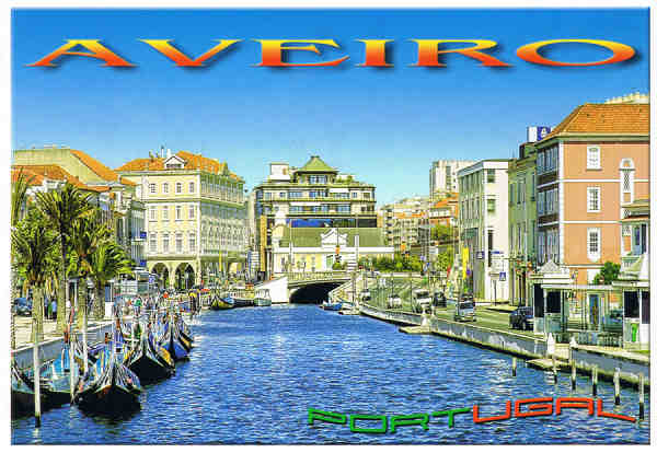 N� 108 AVR - AVEIRO Canal Central, Centro da Cidade - Costa de Prata - PORTUGAL - ATLANTICPOST - Publicidade e Artes Gr�ficas, Lda LOUL� - 2006 - Dim. 15x10,5 cm - Col. F�tima B�ia.