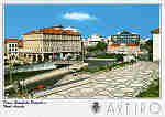N.� 23 - AVEIRO Pra�a Humberto Delgado e Hotel Arcada - Ed.Artes Gr�ficas - SD - Dim. 15x10,5cm - Col. M�rio Silva.