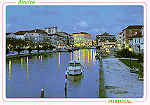 N.� 60 - AVEIRO Aspecto nocturno do Canal da ria - Ed. Bruno da Rocha - SD - Dim. 15x10,5 cm - Col. M�rio Silva.