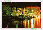 N.� 63 - AVEIRO Vista nocturna do canal central da Ria - Ed. �ncora - SD - Dim. 15x10,5 cm - Col. M�rio Silva.