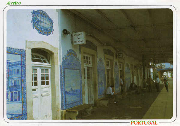 N.� 3844 - AVEIRO Azulejos da 1� metade do s�c. XX - Ed. �ncora - SD - Dim. 15x10,5 cm - Col. M�rio Silva.