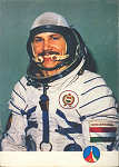 �R/802 - SOVIET-HUNGARIAN JOINT SPACEFLIGHT, 1980 - Farkas the first Hungarian cosmonaut - Ed. ??? - Foto MTI Petrovits L�szl� - SD - Dim.147x104 mm - Col. �nio Semedo